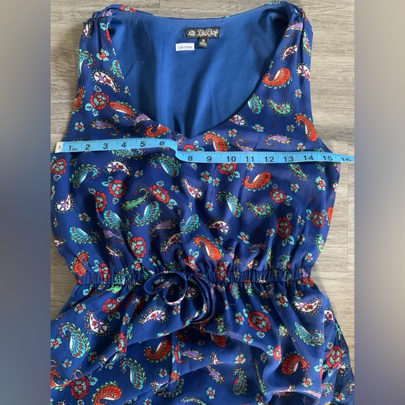 Blue dress with elastic waist - Picture 11 of 11